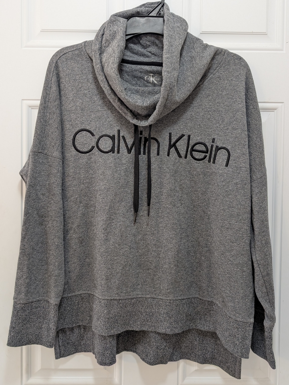 Calvin Klein Women's Gray Cowl Neck Sweater